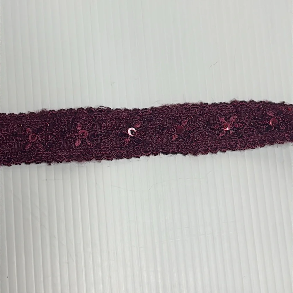 Vintage 1980s Upholstery Fringe Trim Lot Luxury Burgundy Gold Passamenterie DIY